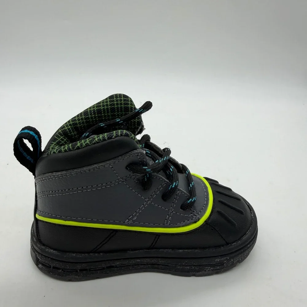 Nike ACG Woodside 2 High Toddler Boots 5C Black Grey Volt Duck Waterproof